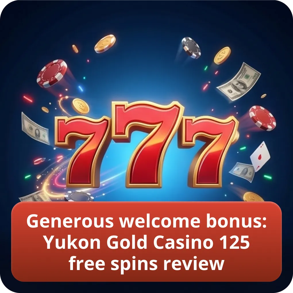 Generous welcome bonus: Yukon Gold Casino 125 free spins review