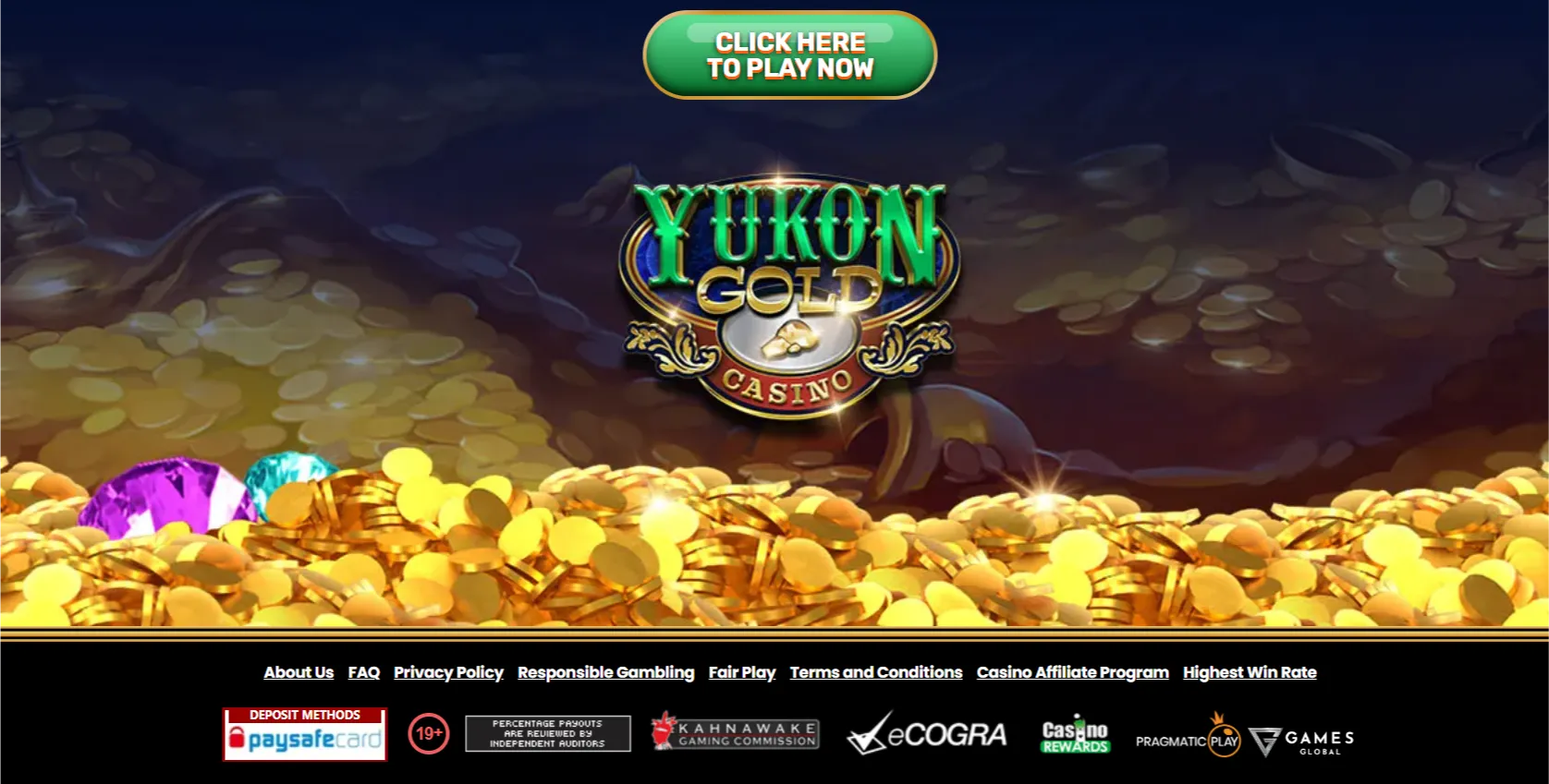 Mobile compatibility and site performance - Yukon Gold Casino reviews